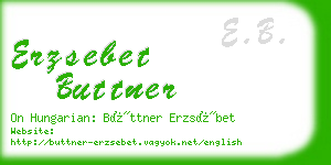 erzsebet buttner business card